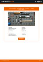 Replacing Water pump + timing belt kit VW GOLF: free pdf
