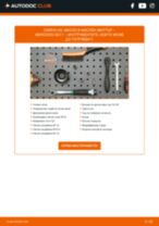 Смяна на Маслен филтър на MERCEDES-BENZ E-CLASS: безплатен pdf