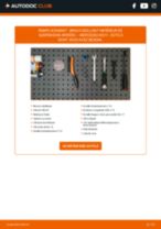 Remplacer Ampoule Feu Eclaireur De Plaque MERCEDES-BENZ E-CLASS (W211) - tutoriel pas à pas