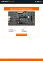 Tiešsaistes rokasgrāmata, kā pašam mainīt Bremžu kluču nodiluma devējs uz MERCEDES-BENZ E-CLASS (W211)
