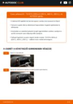 Hogyan végezzek Utastér levegő szűrő cserét Corolla X Sedan (E150) 1.6 Dual VVTi (ZRE141, ZRE151) autómban? Lépésről-lépésre útmutatók