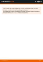 MERCEDES-BENZ aizmugurē un priekšā Savienotājstienis nomaiņa dari-to-pats - tiešsaistes instrukcijas pdf