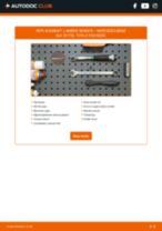 Changing Lambda Sensor MERCEDES-BENZ SLK: workshop manual
