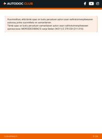 Kuinka vaihtaa Pyöränlaakerit E 220 CDI 2.2 (211.208) S211 -autoon