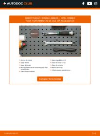 Como realizar a substituição de Sonda Lambda 1.7 CDTI 16V Opel Combo C Tour