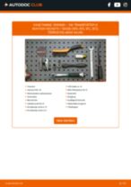 Online käsiraamat Šarniir iseseisva asendamise kohta VW TRANSPORTER VI Platform/Chassis (SFD, SFE, SFL, SFZ)