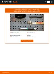 Wie der Wechsel ausgeführt wird: Kühler 1.6 (EM) Jetta 1