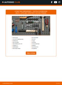 Slik bytter du Bremsesko 1.3 VW POLO Box (86CF)