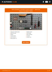 How to carry out replacement: Rocker Cover Gasket 320i E36