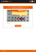 zadaj in spredaj Metlica brisalnika stekel CITROËN DS3 | PDF vodič za zamenjavo