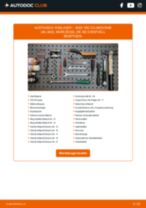 AUDI 100 (44, 44Q, C3) Radlager: Schrittweises Handbuch im PDF-Format zum Wechsel