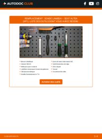 Comment effectuer un remplacement de Sonde Lambda 1.9 TDI Seat Altea 5p1