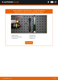 How to carry out replacement: Ignition Coil 1.4 TDI Skoda Roomster Praktik