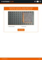 Trin-for-trin PDF-tutorial om skift af NISSAN VANETTE CARGO Bus (HC 23) Luftfilter