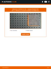 Kako izvesti menjavo: Zracni filter Prairie Pro (M11) 2.0 i