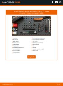 How to carry out replacement: Shock Absorber 2.0 TFSI quattro Audi TT Coupe
