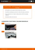 Montering Klimafilter AUDI A3 Sportback (8VA) - steg-for-steg manualer