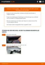 AUDI A3 Sportback (8VA) Innenraumfilter mit Aktivkohle und antibakterieller Wirkung auswechseln: Tutorial pdf