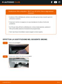Sostituzione di Filtro Antipolline Seat Leon SC 2.0 Cupra