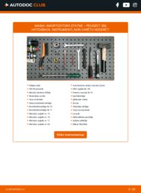 Kā veikt nomaiņu: 2.0 HDI 90 Peugeot 306 7a Amortizators