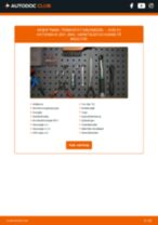 Trin-for-trin PDF-tutorial om skift af AUDI A1 (8X1, 8XF) Termostat