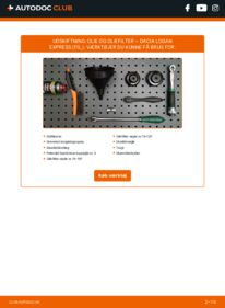 Hvordan man udfører udskiftning af: Oliefilter på 1.5 dCi Dacia Logan Express