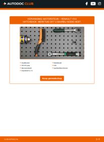 Vervanging uitvoeren: Motorsteun 1.9 dT Renault 19 B/C53