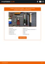Podrobný PDF tutorial k výmene AUDI COUPE (89, 8B) Brzdový bubon