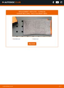 How to carry out replacement: Air Filter 3.4 S ALPINA B3 Convertible (E46)