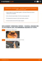 VAUXHALL Insignia Mk1 (A) Hatchback (G09) 2013 repair manual and maintenance tutorial