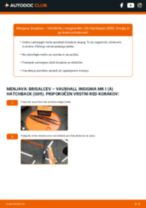 Vodič PDF po korakih za menjavo VAUXHALL INSIGNIA Mk I (A) Metlica brisalnika stekel
