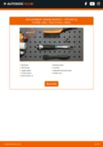 DIY CITROËN change Mounting axle bracket - online manual pdf