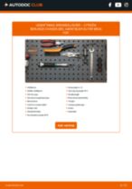 Den professionelle guide til udskiftning af Viskerblade på din Citroen Berlingo Ladvogn 1.6 HDi 92