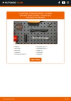 Bytte Stabilisatorstag foran venstre CITROËN BERLINGO Platform/Chassis (B9): handleiding pdf