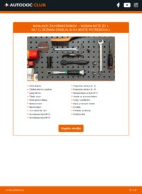 Kako izvesti menjavo: Zavorni kolut Note I (E11, NE11) 1.4