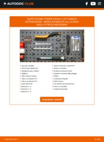 Sostituzione di Pompa Acqua + Kit Cinghia Distribuzione Skoda Roomster 5j 1.9 TDI