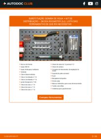Como realizar a substituição de Bomba de Água + Kit de Distribuição 1.9 TDI Skoda Roomster 5j
