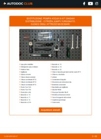 Sostituzione di Pompa Acqua + Kit Cinghia Distribuzione Citroen Jumpy Van 1.6 HDi 90 16V