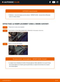 Comment effectuer un remplacement de Essuie-glace 5.6 4WD INFINITI QX56