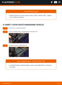 Hogyan végezze a cserét: 5.6 4WD INFINITI QX56 Törlőlapát