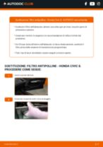 Tutorial di riparazione e manutenzione HONDA Civic VIII Hatchback (FN, FK) 2020