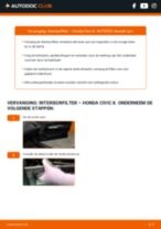 Online handleiding over het zelf vervangen van de Koolstoffilter van de HONDA CIVIC VIII Hatchback (FN, FK)
