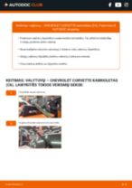 CHEVROLET SILVERADO 1500 Susidėvėjimo indikatorius, stabdžių trinkelės pakeisti: žinynai pdf
