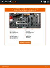 Kā veikt nomaiņu: 2.0 TDI Skoda Superb 3V3 Stūres šķērsstiepņa uzgalis