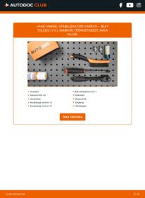 Kuidas välja vahetamist läbi viia: Seat Toledo 1L 1.9 TDI Stabilisaatori otsavarras