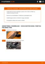 Trin-for-trin PDF-tutorial om skift af DACIA DUSTER Box Viskerblade
