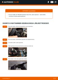 Kuinka vaihtaa Pyyhkijänsulat dCi 85 Nissan Kubistar Van X80 -autoon