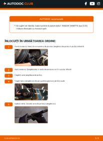 Cum să efectuați înlocuirea: Lamela stergator Nissan Vanette C22 2.0 D