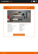 Como mudar e ajustar Kit de reparação, articulação de suspensão / guia PEUGEOT 407: tutorial pdf