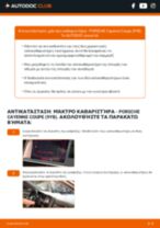 Online εγχειρίδιο για να αλλάξετε Τζάμι καθρέφτη σε PORSCHE 912 Targa